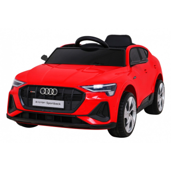 Audi E-Tron Sportback dla dzieci Czerwony + Pilot + Napęd 4x4 + Wolny Start + Radio MP3 + LED